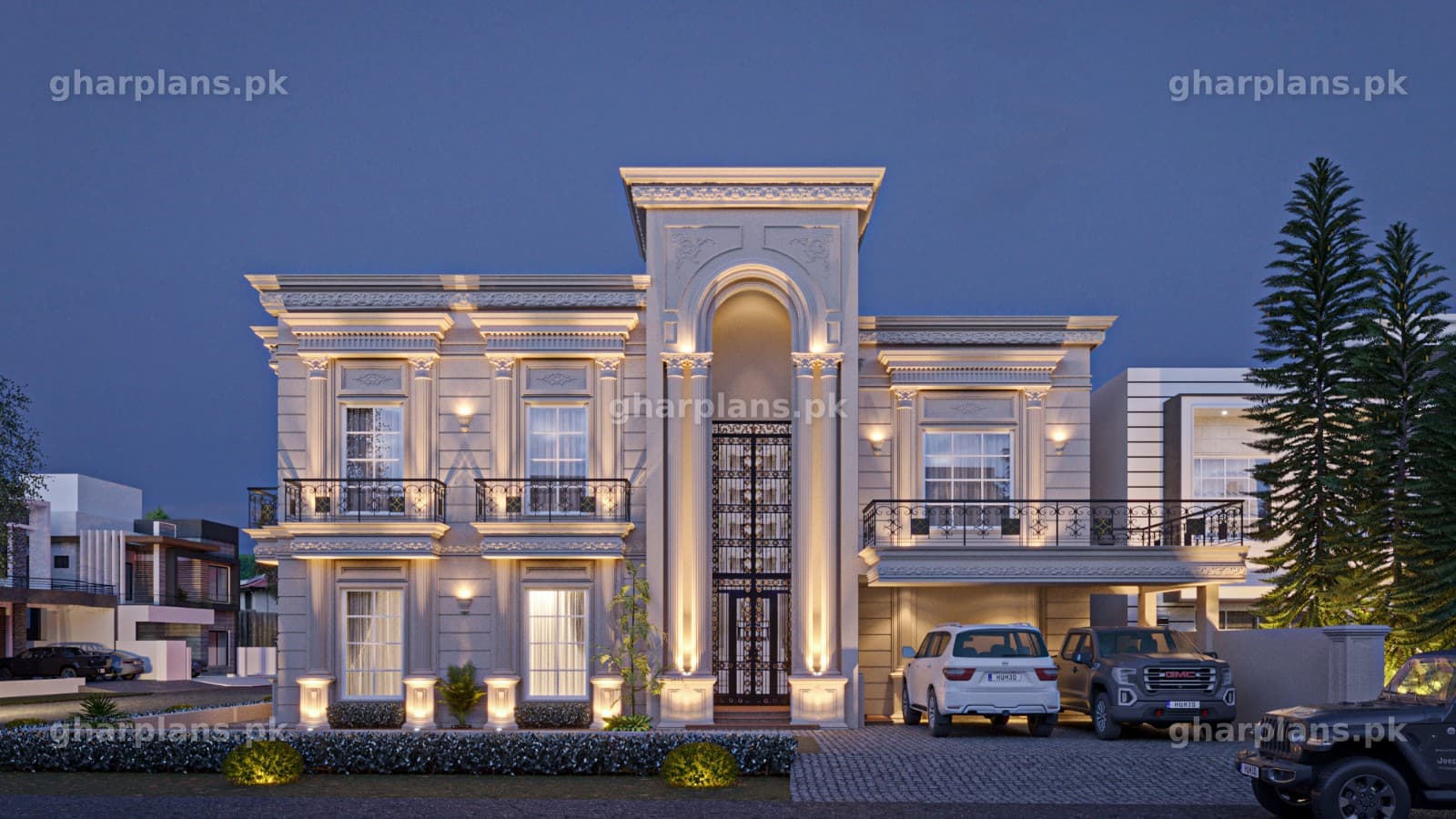 Breakdown of Total Cost of Construction of 875 square yard House in Pakistan