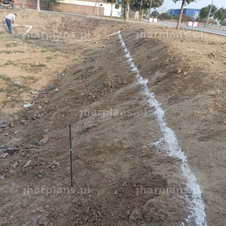 Layout process in house construction in Pakistan