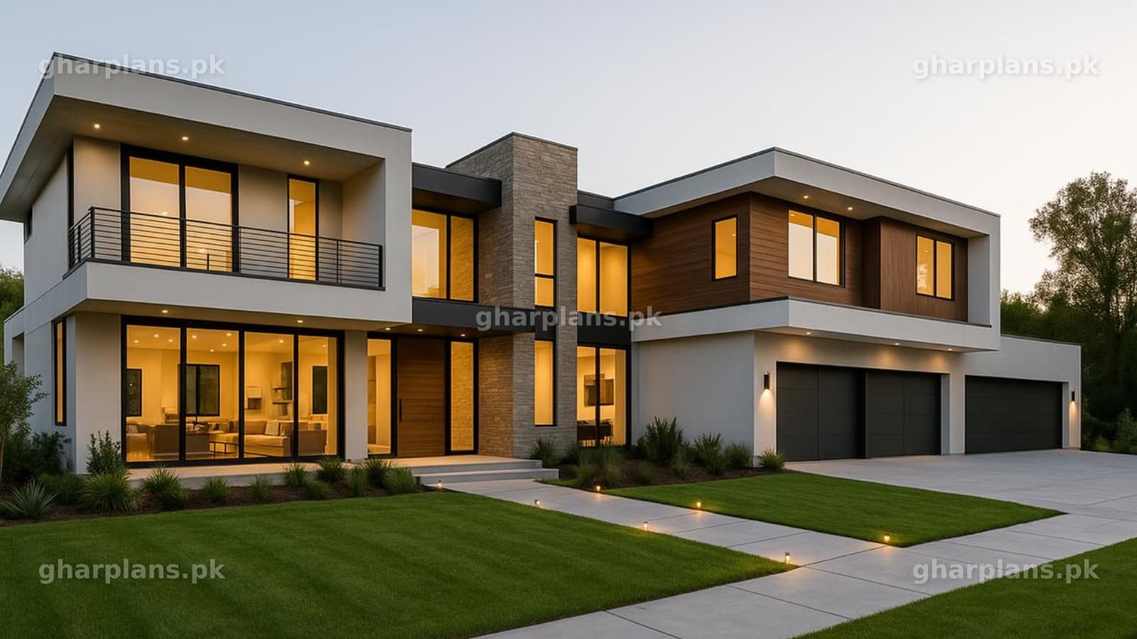 Breakdown of Total Cost of 4 Kanal House Grey Structure and Finishing in Pakistan