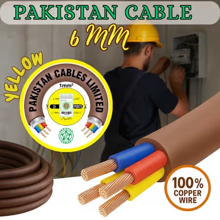 Pakistan Cable 6mm Single Core Cable – Reliable Wiring Solution for Homes & Industries