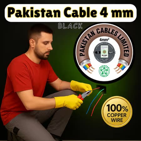 پاکستان کیبل 4 ملی میٹر سنگل کور کیبل – پاکستان میں برقی وائرنگ کا بہترین حل
