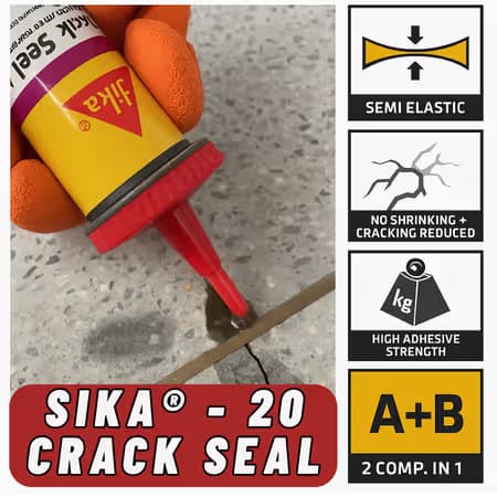 SikaDur® 20 Crack Seal – High-Performance Crack Sealing Solution in Pakistan