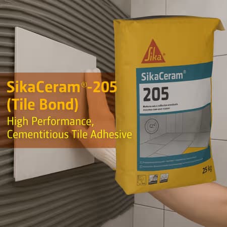SikaCeram®-205 Tile Bond (25kg) – Best Tile Bond in Pakistan for Large & Heavy Tiles