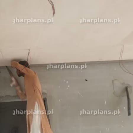 تنصیب کے بعد پلاسٹک آف پیرس  کی فالس سیلنگ