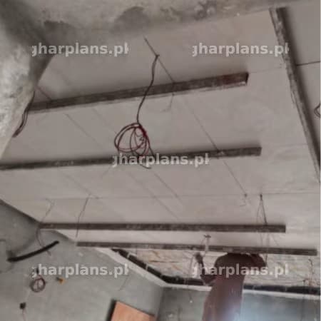 میٹل فریم ورک (لوہے کے فریم) کے ساتھ پلاسٹک آف پیرس  کی فالس