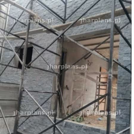 Building in Mid Phase of Exterior Finishing