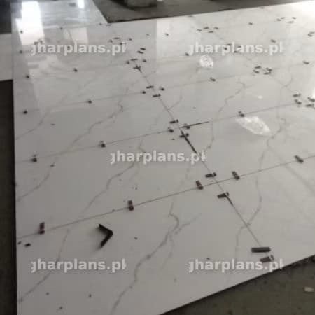 Floor tile installation work in Progress