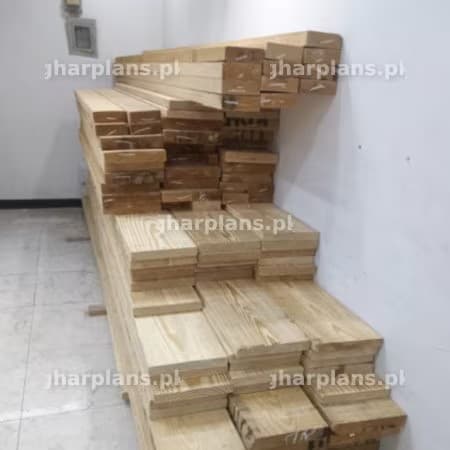 Stack of Wooden Planks for Contruction