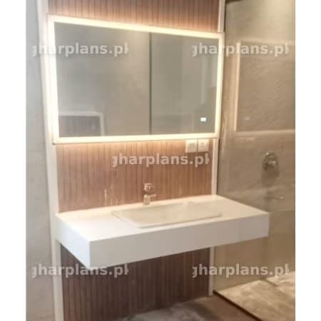 Customized Vanity Design Installed