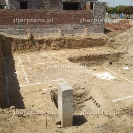 Chalking in Process for House Construction in Pakistan