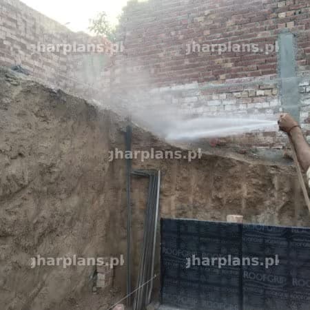 Termite Treatment at Foundation Wall in Pakistan