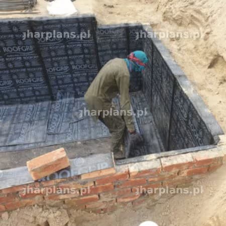 Foundation Waterproofing Work in Progress in Pakistan
