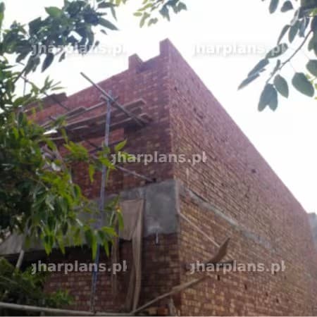 Two Story Brick Building Under Construction in Pakistan