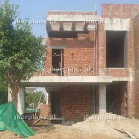 Partially Constructed Brick House in Pakistan