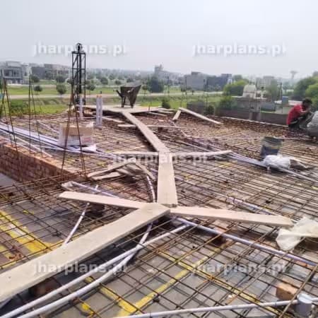 Reinforced Cement Concrete Roof Slab Preparation Stage