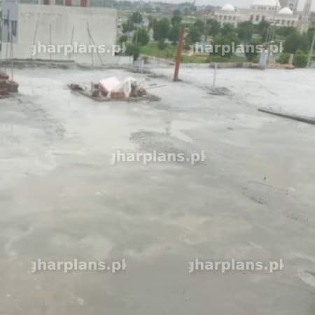 Newly Poured Concrete Roof Slab