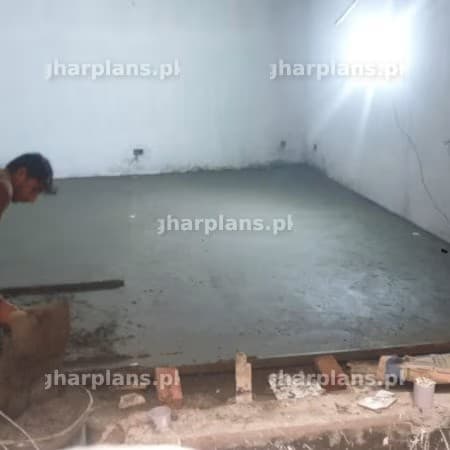 Floor Plastering in Process in Pakistan