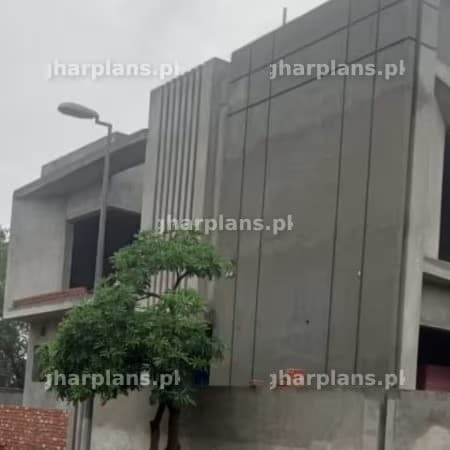 Side elevation plastered of the house