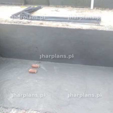 Freshly Plastered Concrete Tank