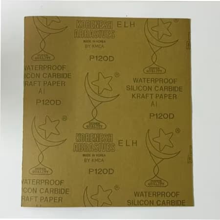 Korean Flexible Sandpaper Sheet 120D – Long Lasting Abrasive Paper for Construction & Furniture Finishing