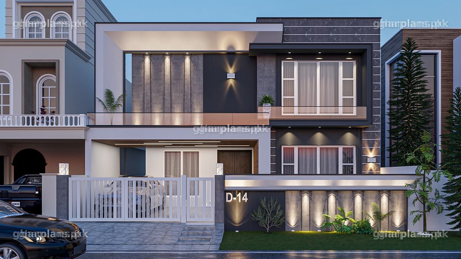 New 10 Marla House Map With 7 Bedrooms