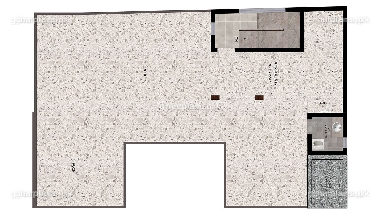 New 10 Marla House Map With 7 Bedrooms