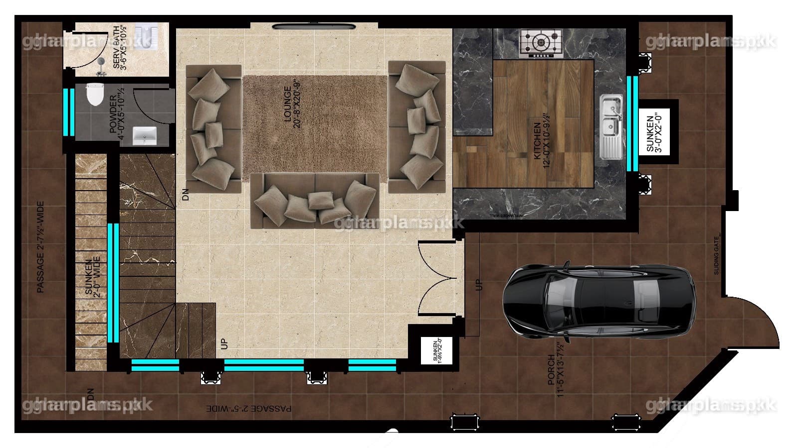 Modern 5 Marla House Plan with 3D Design in Pakistan (Latest 2026)