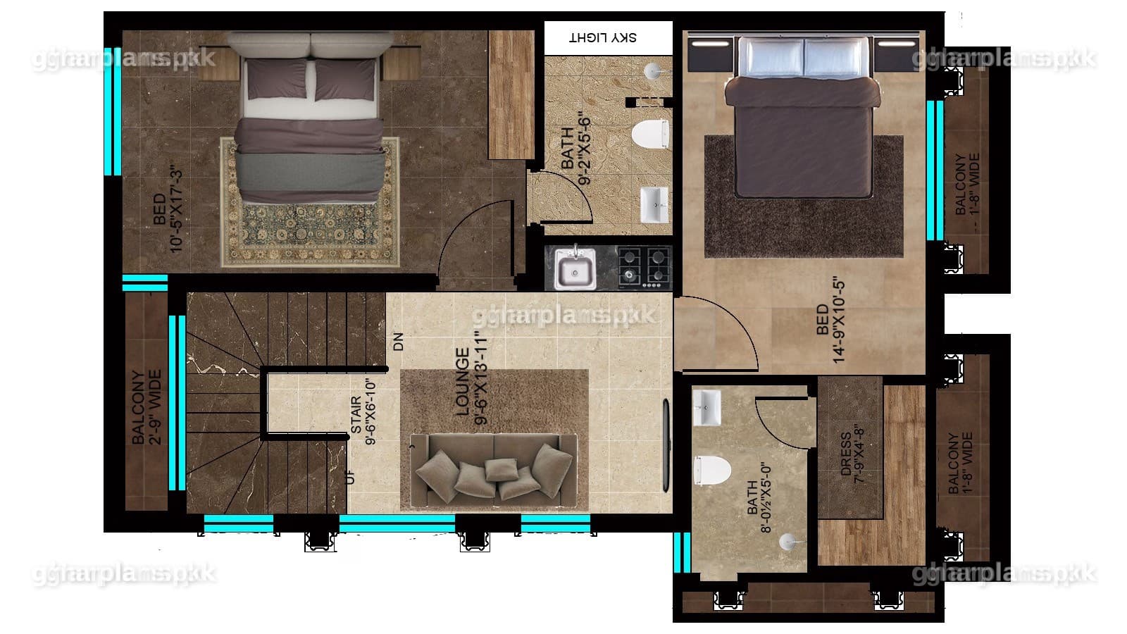 Modern 5 Marla House Plan with 3D Design in Pakistan (Latest 2026)