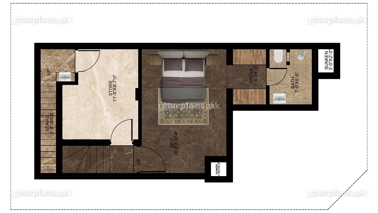 Modern 5 Marla House Plan with 3D Design in Pakistan (Latest 2026)