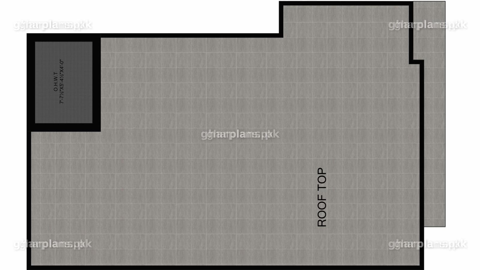 DHA 5 Marla House Map With 4 Bedrooms