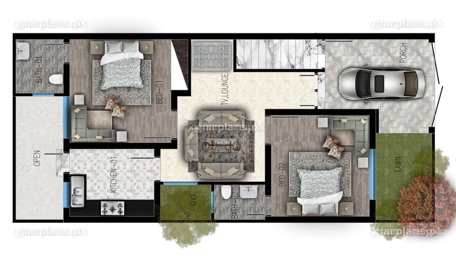 New 5 Marla House Design /125 sq. yards House Plan