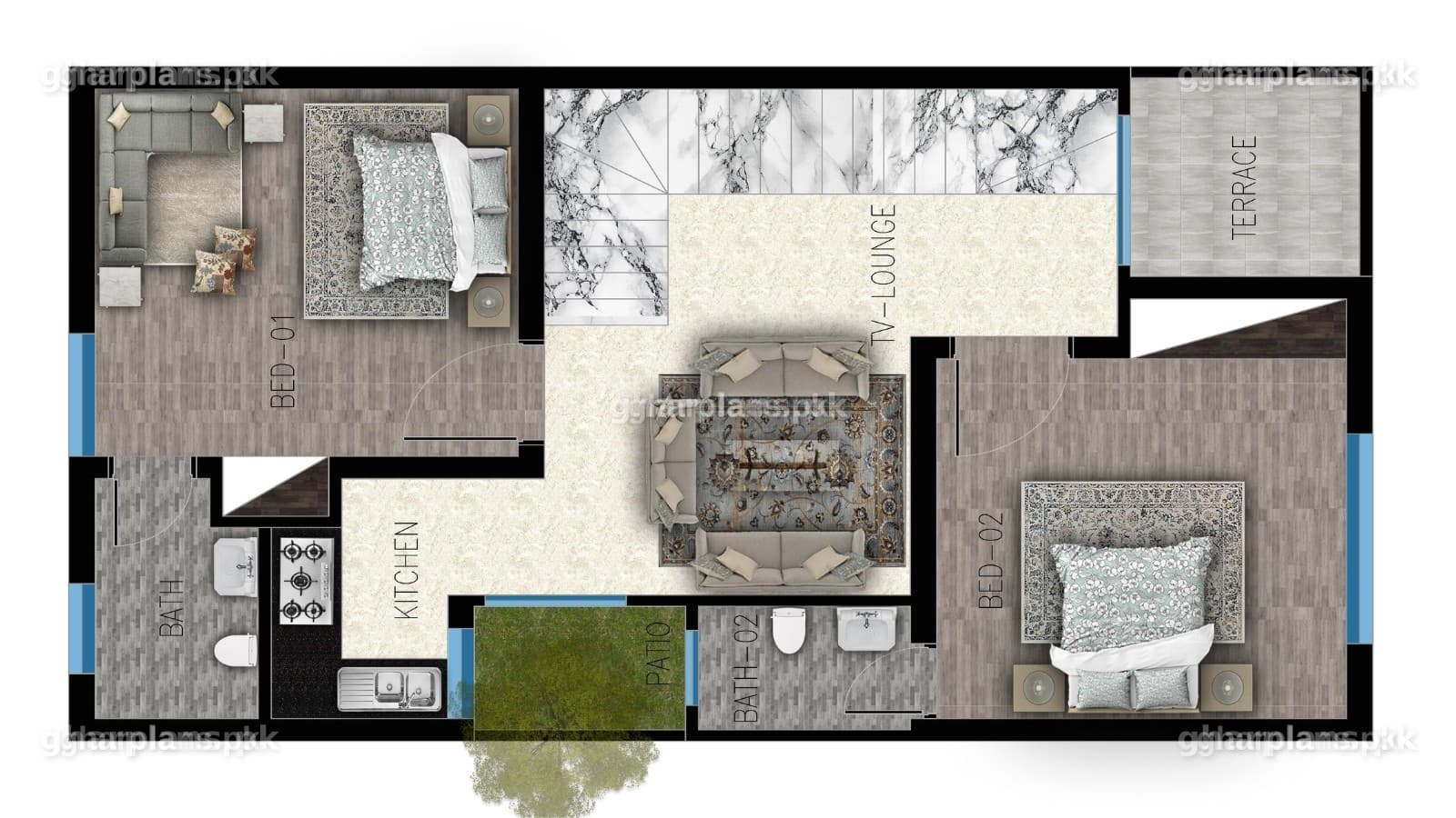 New 5 Marla House Design /125 sq. yards House Plan