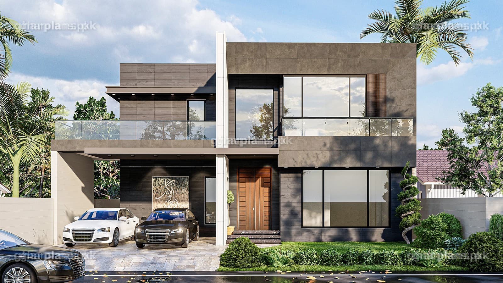Unique 20 Marla House Plan with Modern 3D Elevation