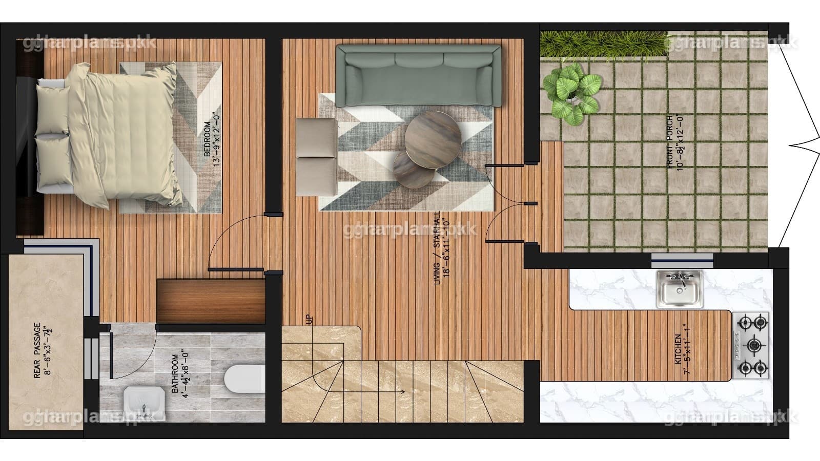 New 3.5 Marla House Design in Pakistan & India
