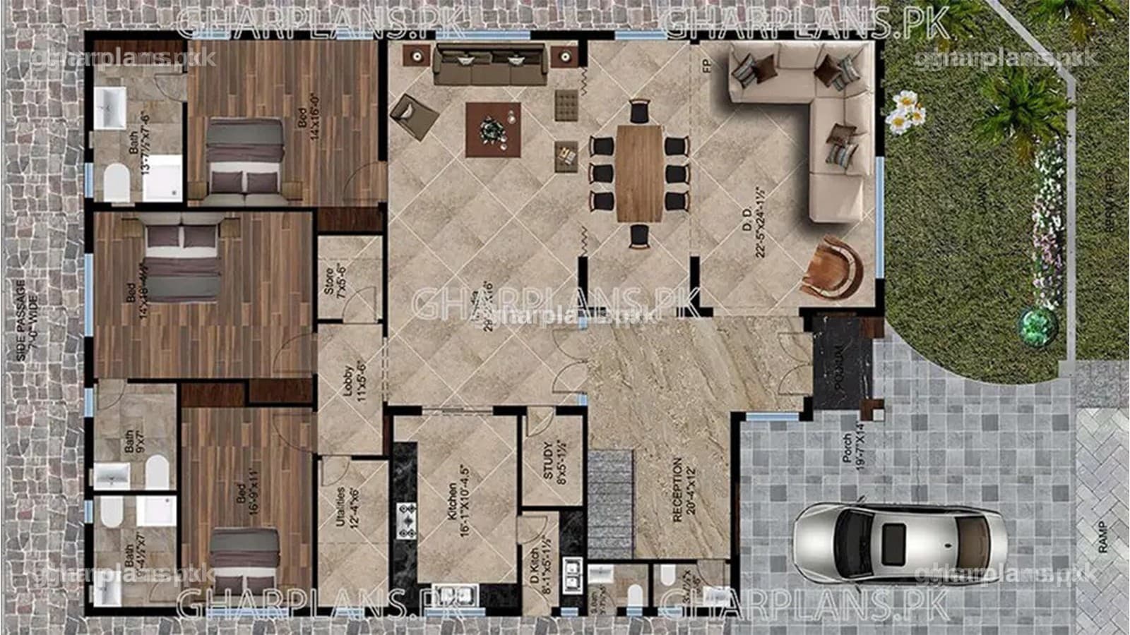 New Wonderful 20 Marla Bungalow House Design 50ft x 90ft