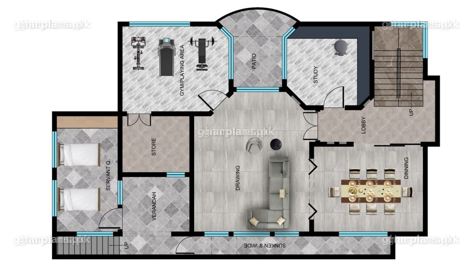 Sensational 500 yards house design Bahria town Karachi