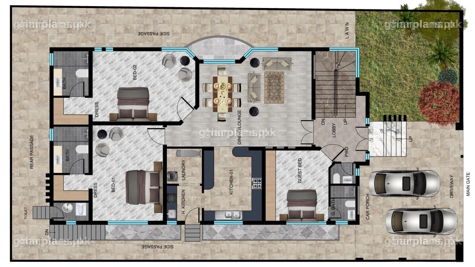 Sensational 500 yards house design Bahria town Karachi