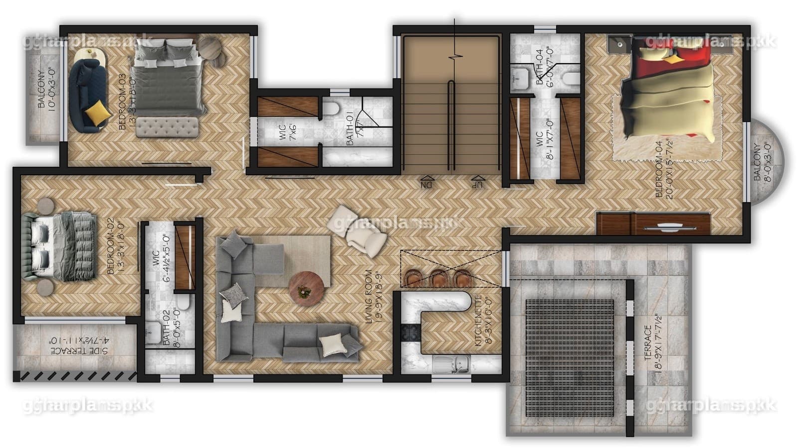 New House Plan 1 Kanal Where Minimalism Meets Comfort