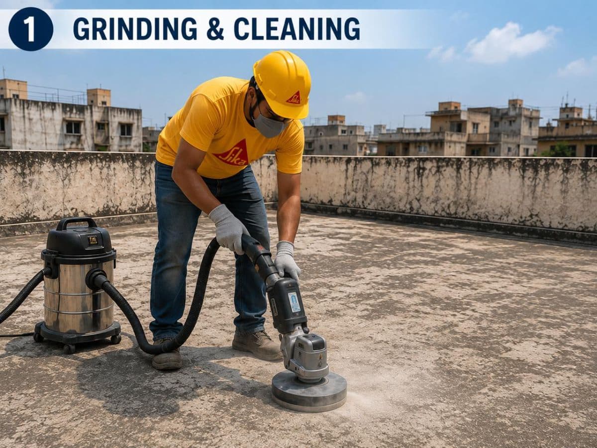 Premium waterproofing and heat proofing of old house