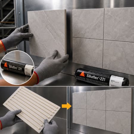 Sika Flex 221 Polyurethane Adhesive Metal, Tile and other Materials
