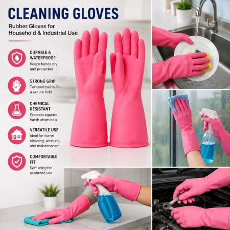 Kitchen Rubber Silicon Gloves