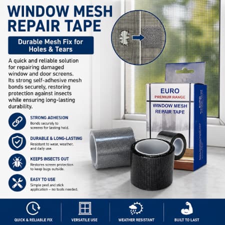 Home Window Mesh Screen — Mosquito Net (Machardani) Repair Mesh