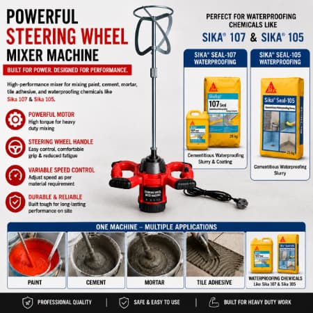 Steering Wheel Cement Mixer Machine
