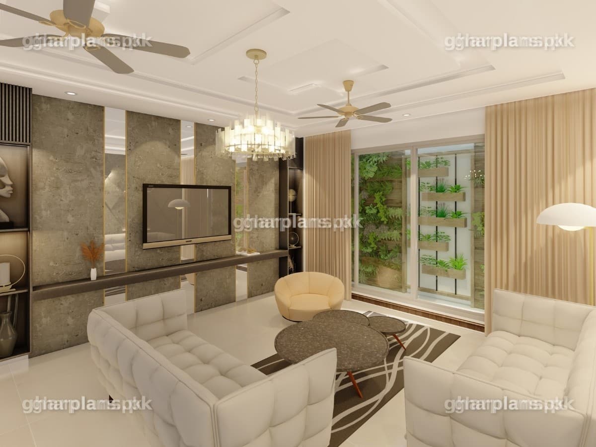 Unique Small TV Lounge Design in Pakistan