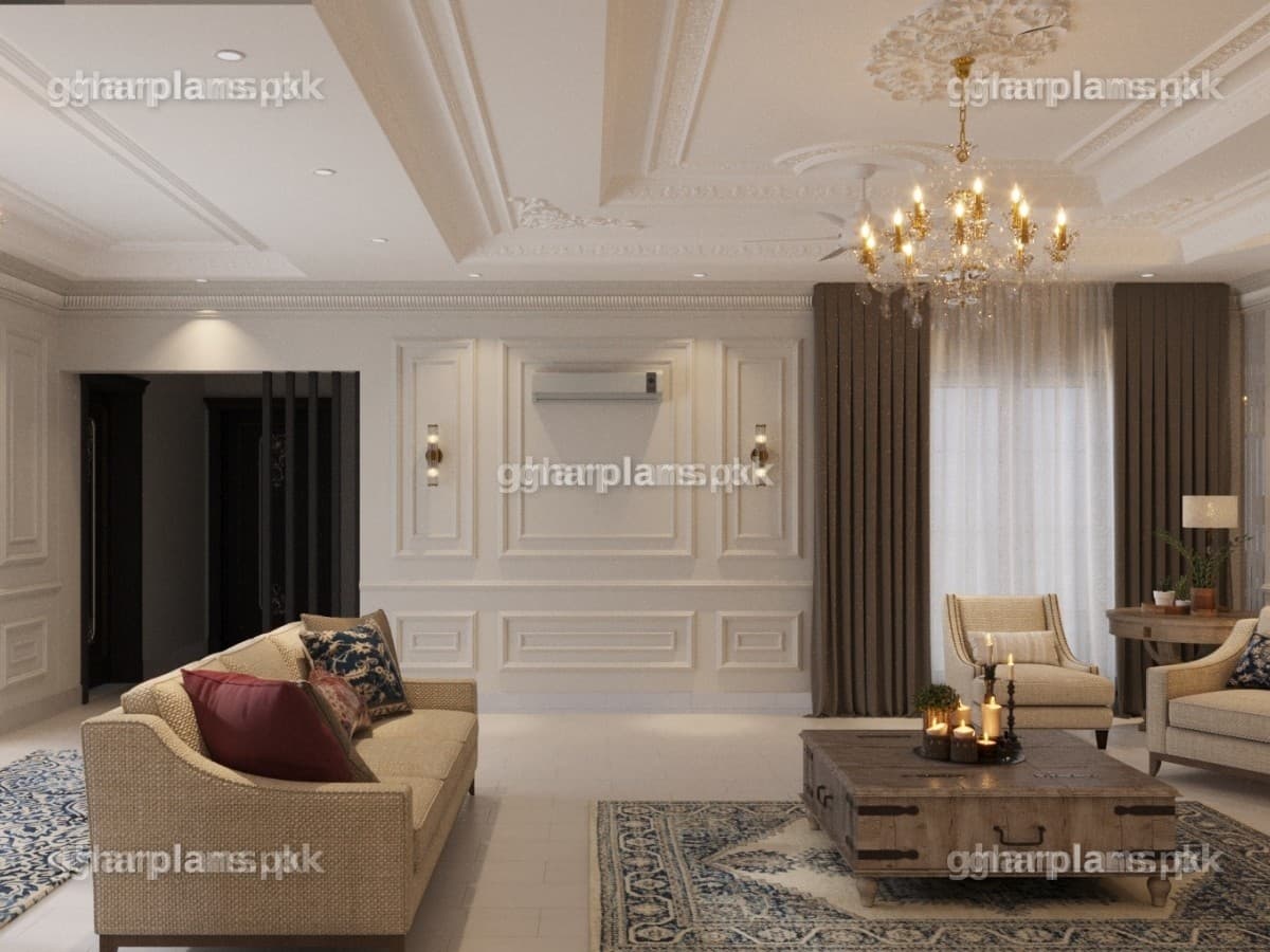 Pakistani Modern TV Lounge Interior Design