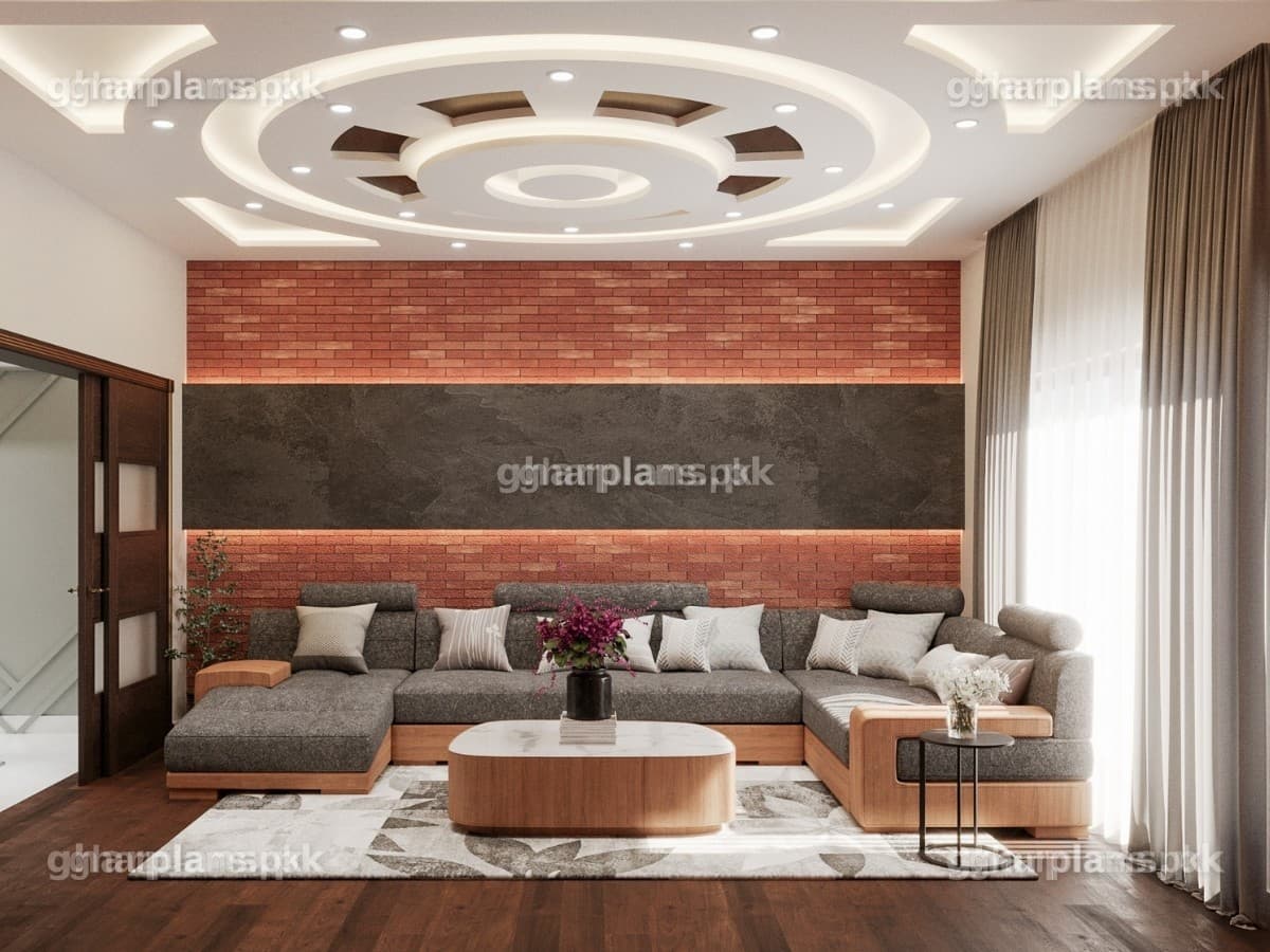 Beautiful Pakistani False Ceiling Drawing Room Design