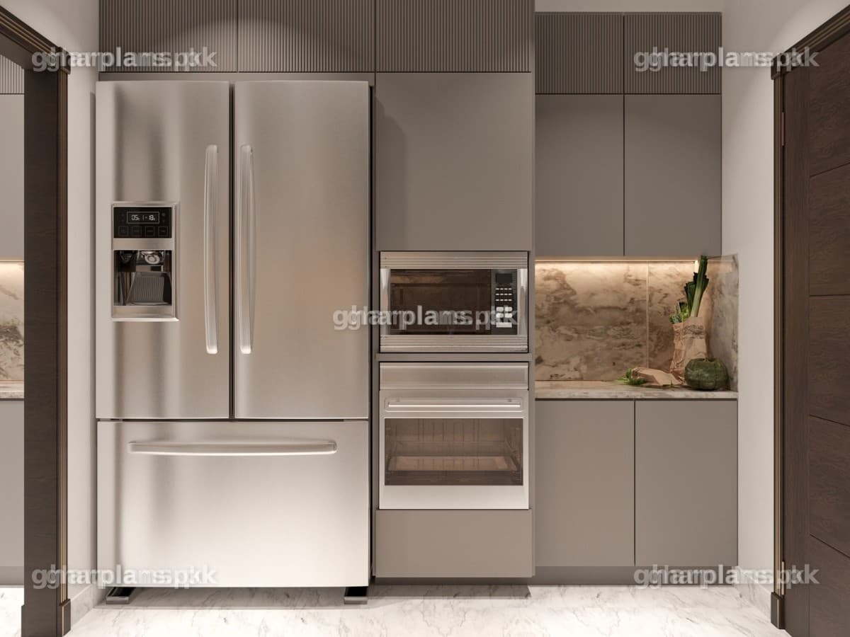 Stylish Small Open Kitchen Design in Pakistan