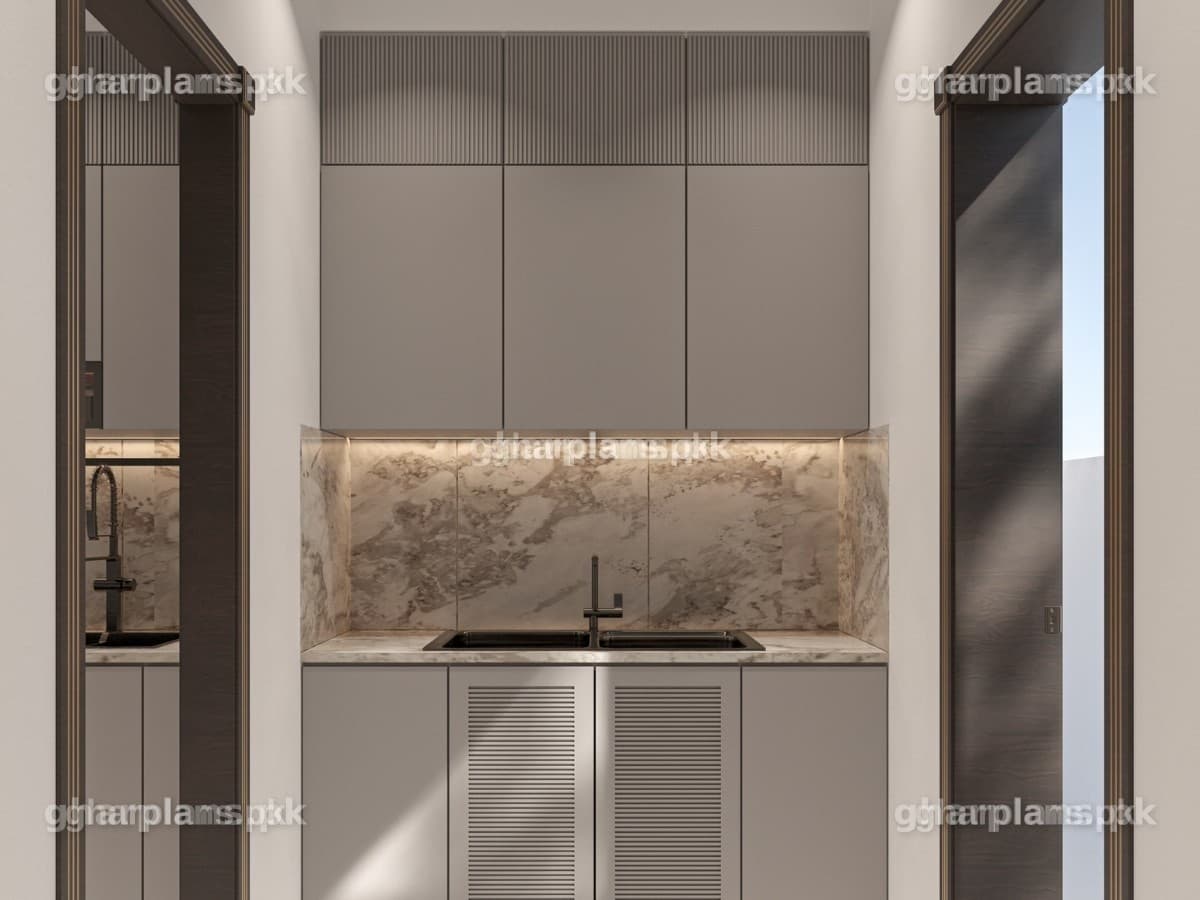 Stylish Small Open Kitchen Design in Pakistan