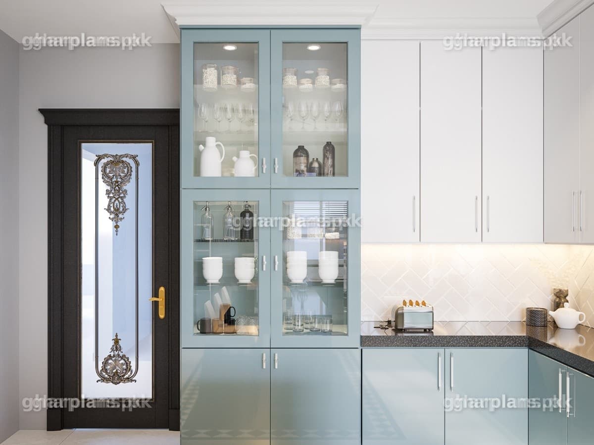 Modern Large Sized Kitchen Design in Pakistan