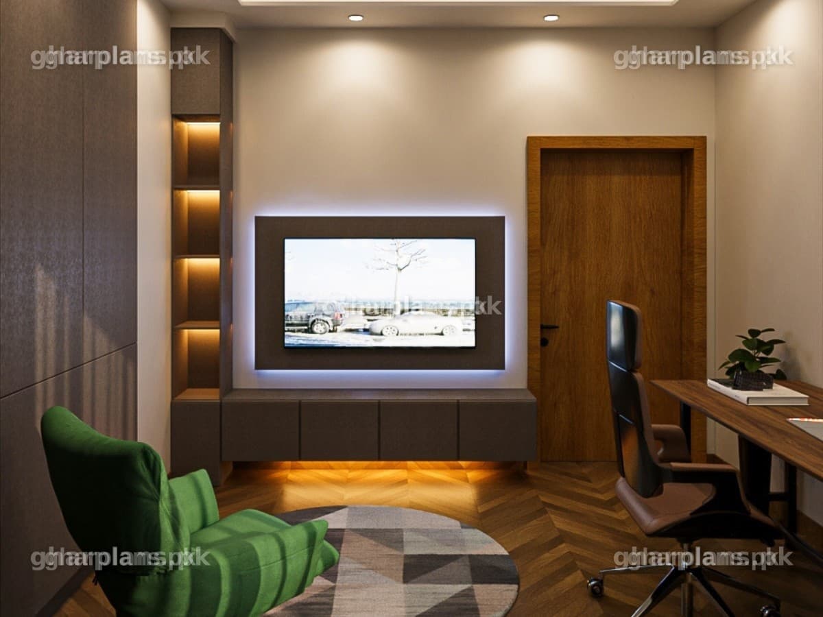 Pakistani Wooden Office Interior Design